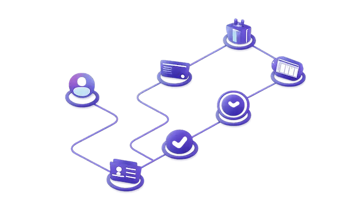 Step-by-step flowchart showing the 8 stages of claiming a welcome bonus
