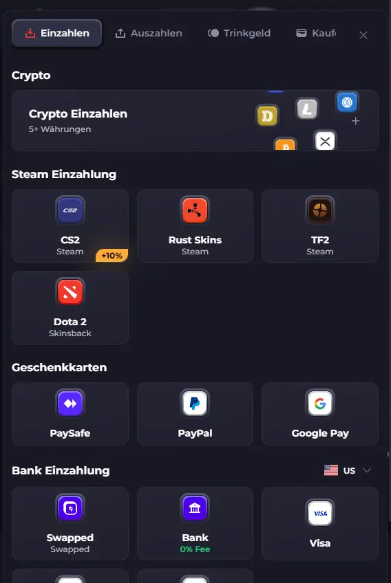 Howl Casino mobile cashier payments